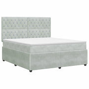 Letto box spring con materasso Grigio Chiaro 160 x 200 cm 3454631