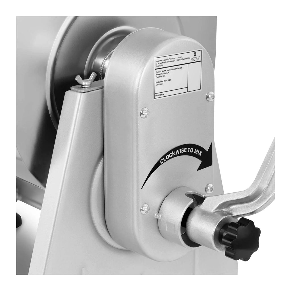 Impastatrice manuale professionale per carne in acciaio inox da 28 litri 14_0004530