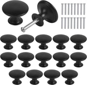Maniglie a Sfera - Design Vintage - 12 Pezzi - Nero