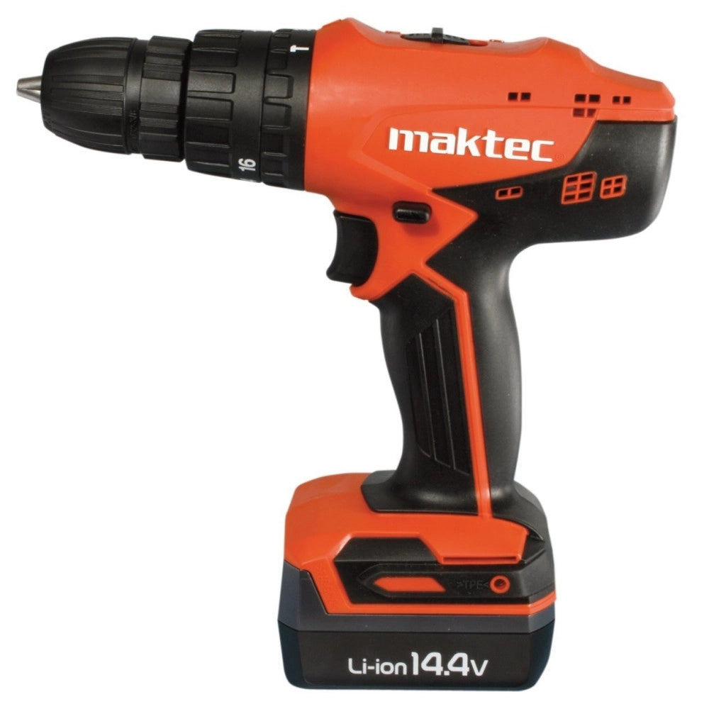 Trade Shop - Trapano A Batteria Con Percussione 18v Litio Maktec By Makita - Mt081e -