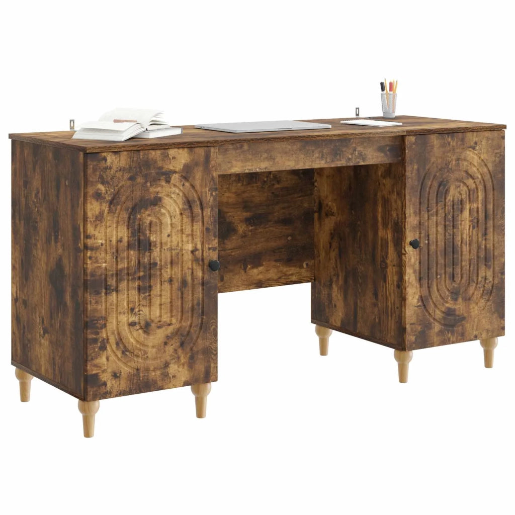 Scrivania Rovere Fumo 142,5 x 50 x 75 cm Legno ingegnerizzato 3414581