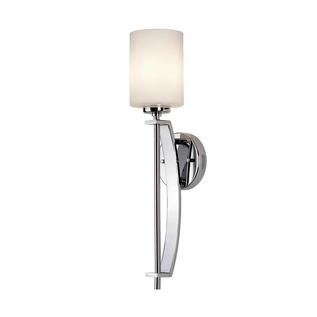 Applique bagno Taylor cromo lucido vetro opale G9 Quoizel