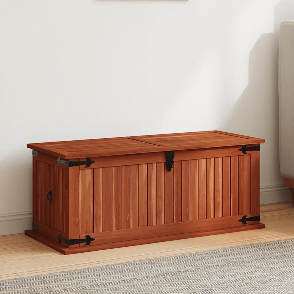Cassapanca 79x34x32 cm in Legno Massello di Acacia 247241