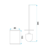 Spazzola Per Wc Mettalico B110 Gold