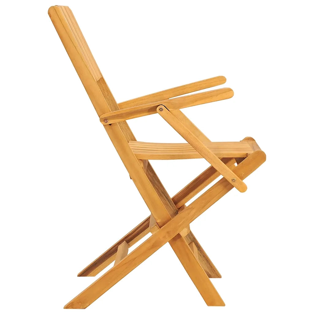 Sedie da Giardino Pieghevoli 8pz 55x61x90cm Legno Massello Teak