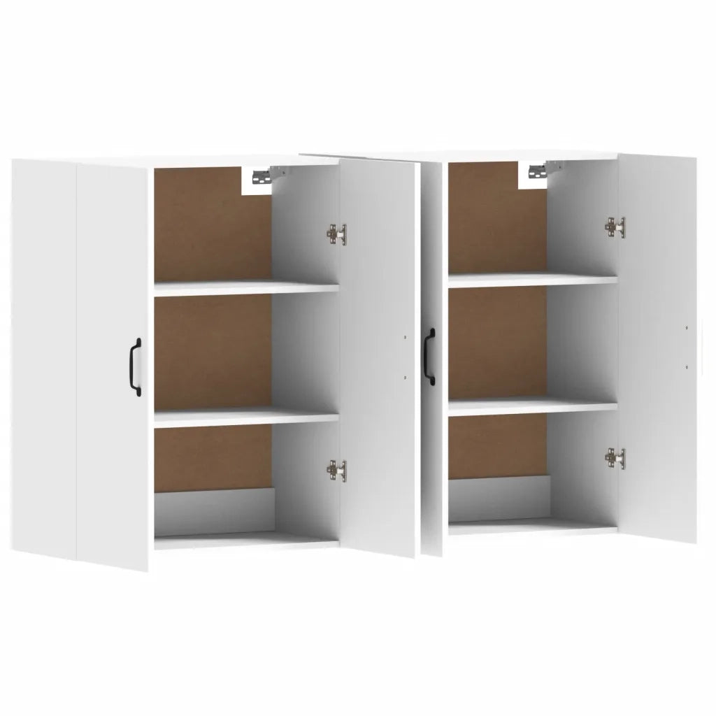 Armadietti a Parete 2 pz Bianchi in Legno Multistrato CFW6444534