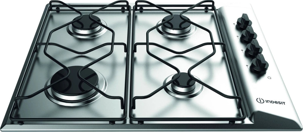 Indesit PAA 642 IX/I WE1 Stainless steel Da incasso 58 cm Gas 4 Fornello(i)