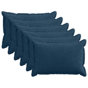 Federa 6 pz HOUTEN Blu navy 50 x 70 cm corduroy 919514