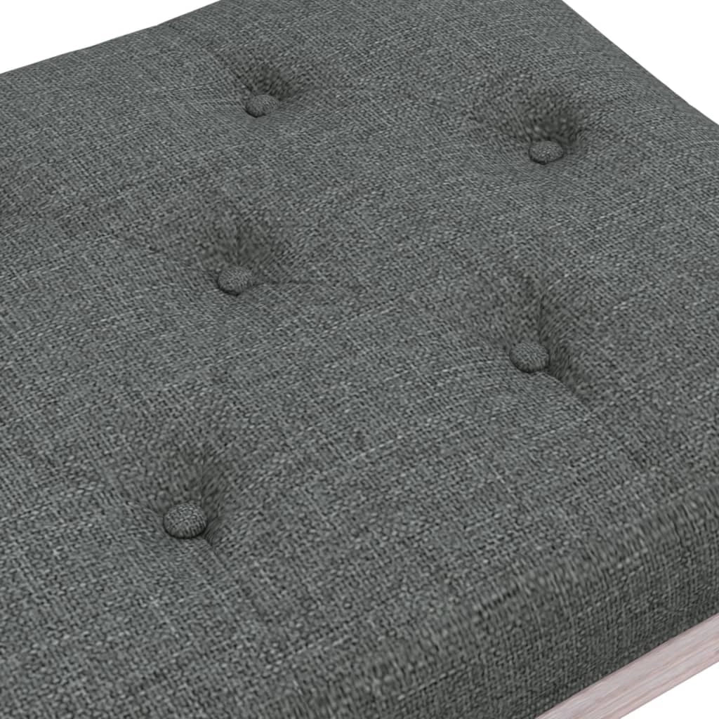 Panca 110 x 40 x 49 cm tessuto grigio scuro 02_0010464