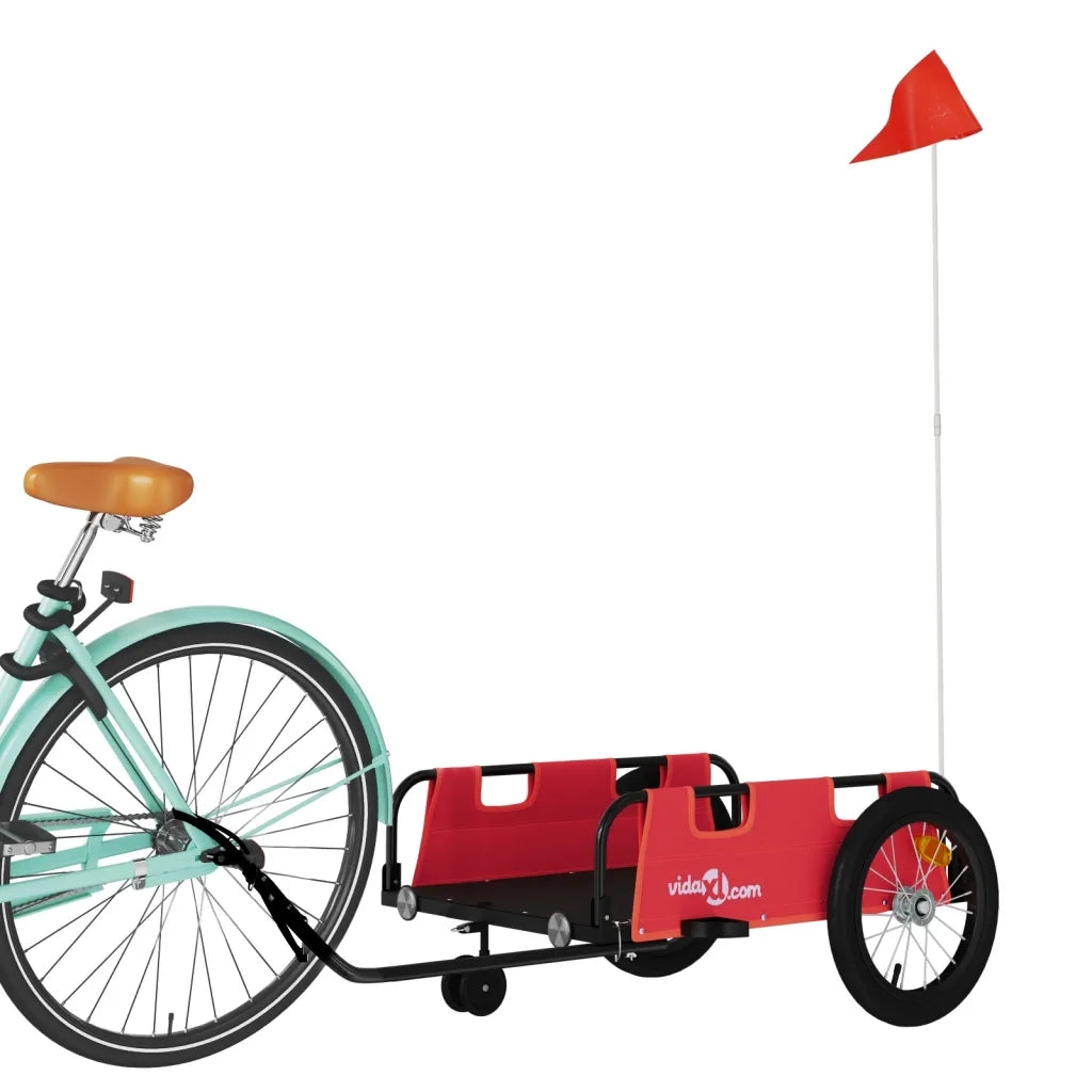 Rimorchio da Bici Rosso Oxford e Ferro CFW9854880