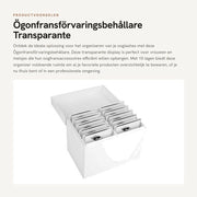 Supporto per contorno occhi 10 strati - Display per contorno occhi trasparente - Strumento di organizzazione - Organizzatore per donne - Accessori per contorno occhi - Pratico e comodo