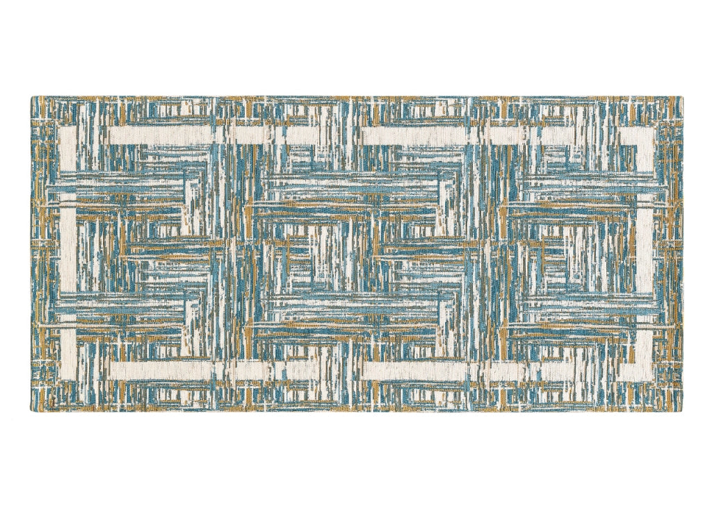 Tappeto Passatoia Cucina Corsia Retro Antiscivolo Disegno Bangkok By Suardi - 55x190 - Jeans