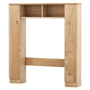 Mobiletto portaoggetti sopra il WC 57,5 ​​x 18 x 80,5 cm con ripiani regolabili e design moderno in MDF beige 20_0010220