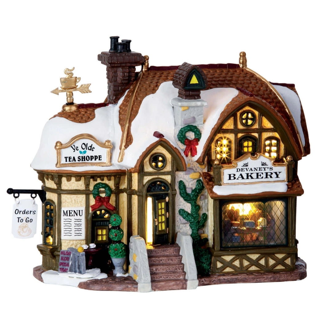 Forno di Devaney Natalizio Edificio Luminoso Led Villaggio di Natale Lemax