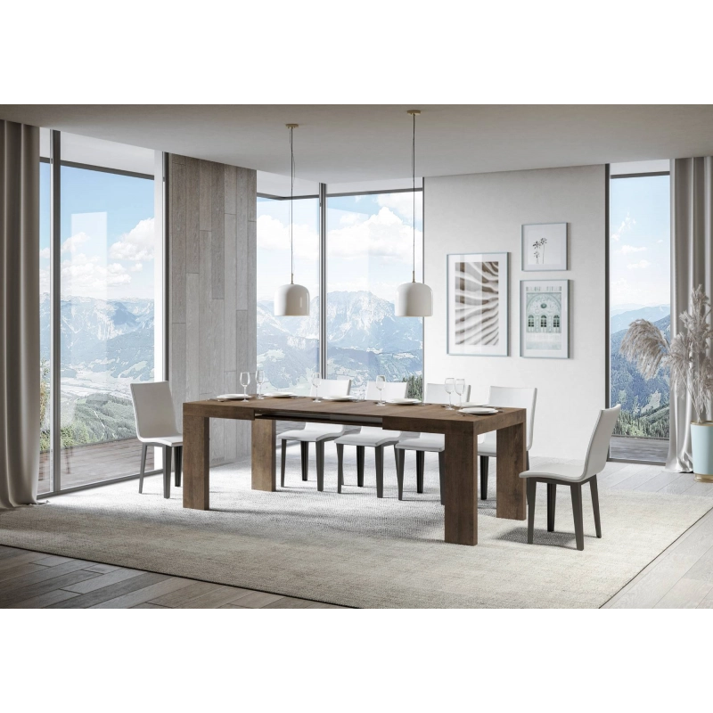 Tavolo allungabile 90x120/224 cm Roxell - Noce
