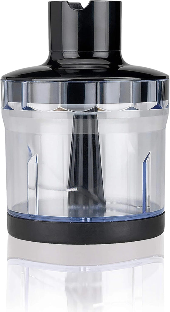 Black+decker bxhba1000e frullatore a immersione, con accessori, 1000 w, inox/plastica, nero/acciaio