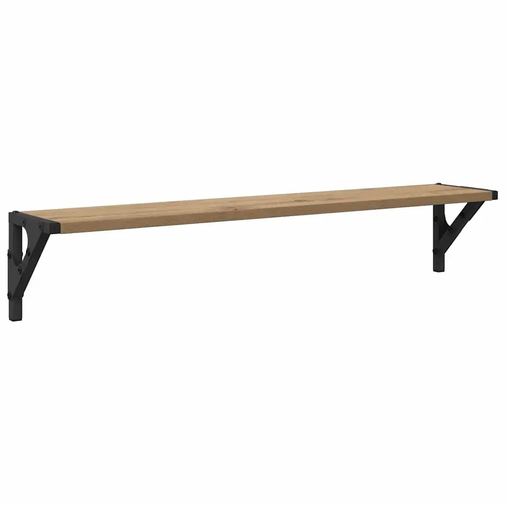 Scaffali da parete 2 pcs Rovere artigianale 80 x 15 x 15,5 cm