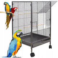 Gabbia metallica per uccelli esotici, voliera per pappagalli e canarini, grande