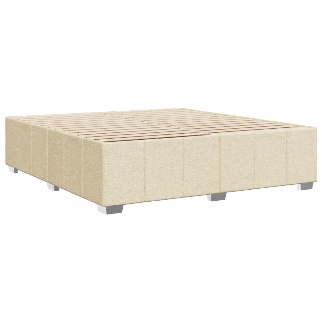 Giroletto senza Materasso Crema 200x200 cm in Tessuto