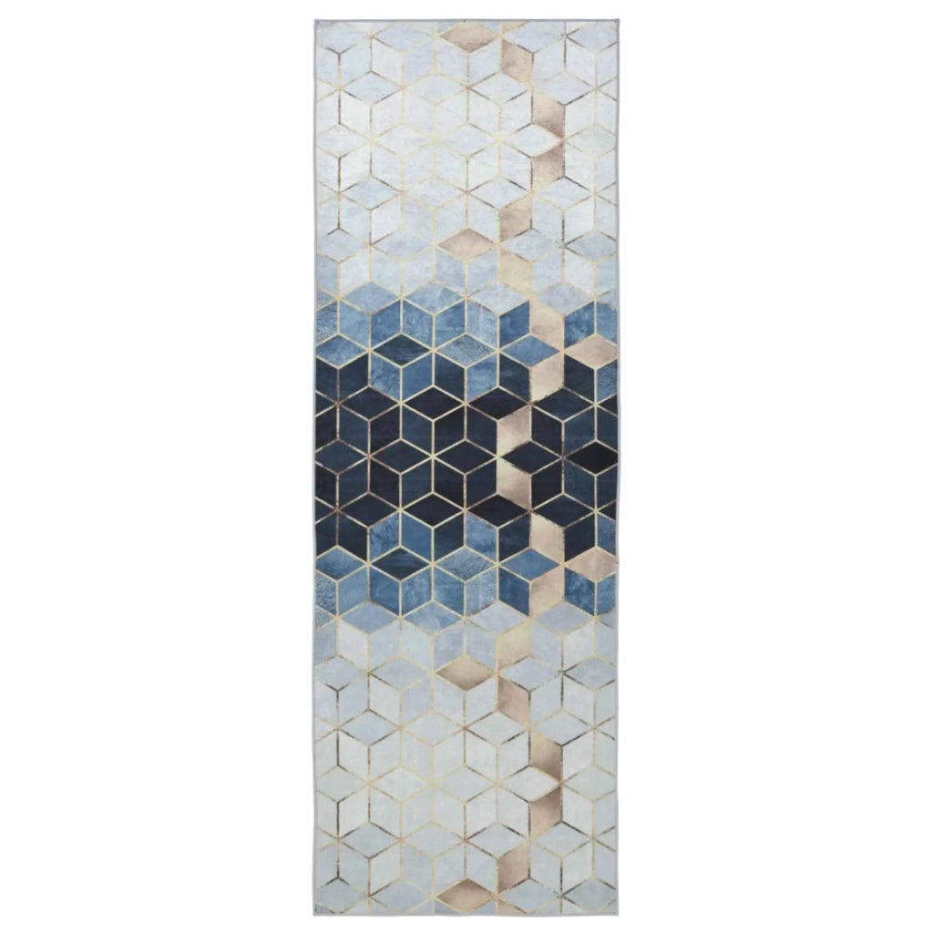 Runner Tappeto LESAKA Argento 100 x 450 cm Velluto diamante 42045334