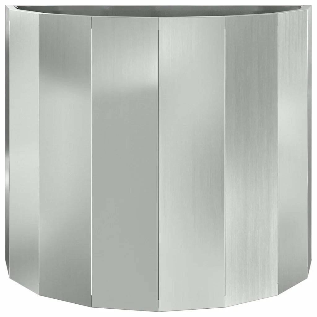Fioriera | Cassetta per fiori | Vaso Argento 60 x 30 x 50 cm Acciaio zincato