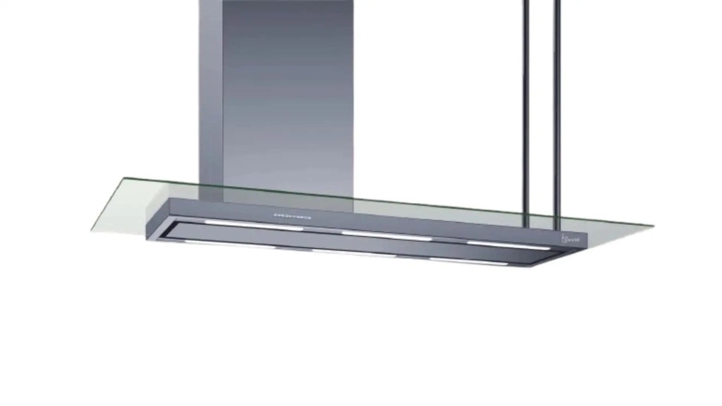 CAPPA ELEA ISOLA STYLE CON VETRO cm 146 Sinistra - Inox - 800 m3/h