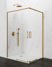 Box doccia ingresso angolare 2+2 ABANTE (TWENTY) 70x70 cm Oro