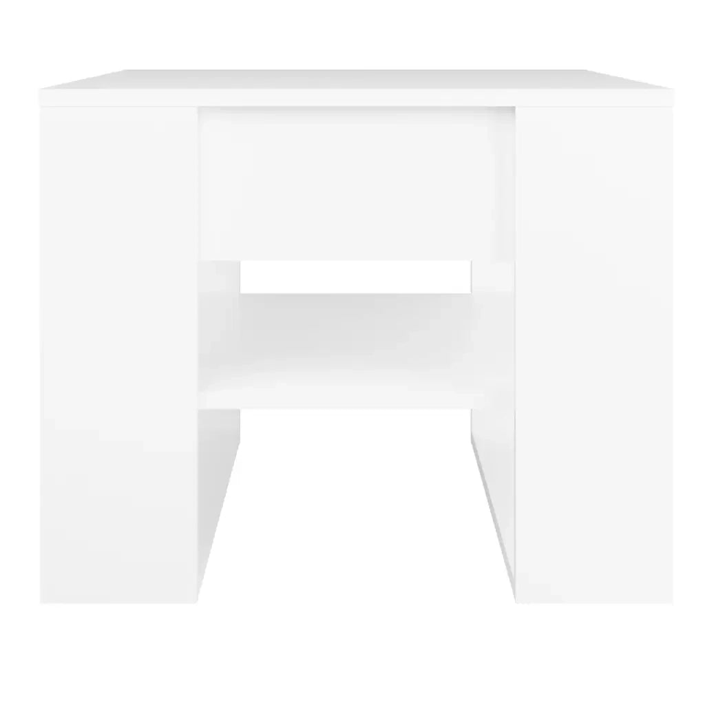 Tavolino da Salotto Bianco 55,5x55x45 cm in Legno Multistrato cod mxl 5865