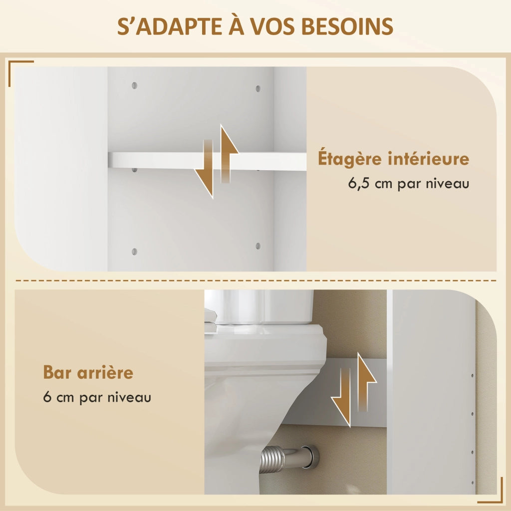 Mobile WC ¨C zephmum ¨C Bianco 64x20x170.5cm