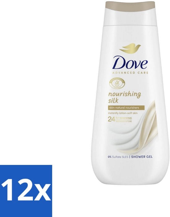 Creme per Doccia - Nouritiva Seta - 225 ml - Confezione Economica - 12 pezzi