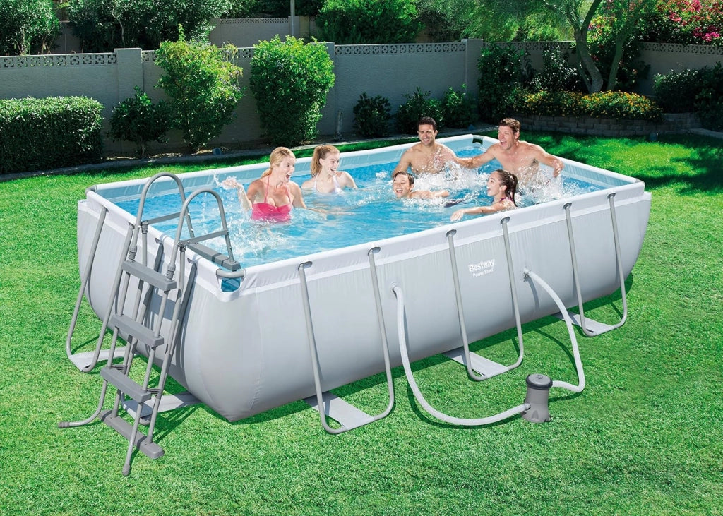 PISCINA POWER STEEL C/TELAIO E ACCES 404X201X100 56441