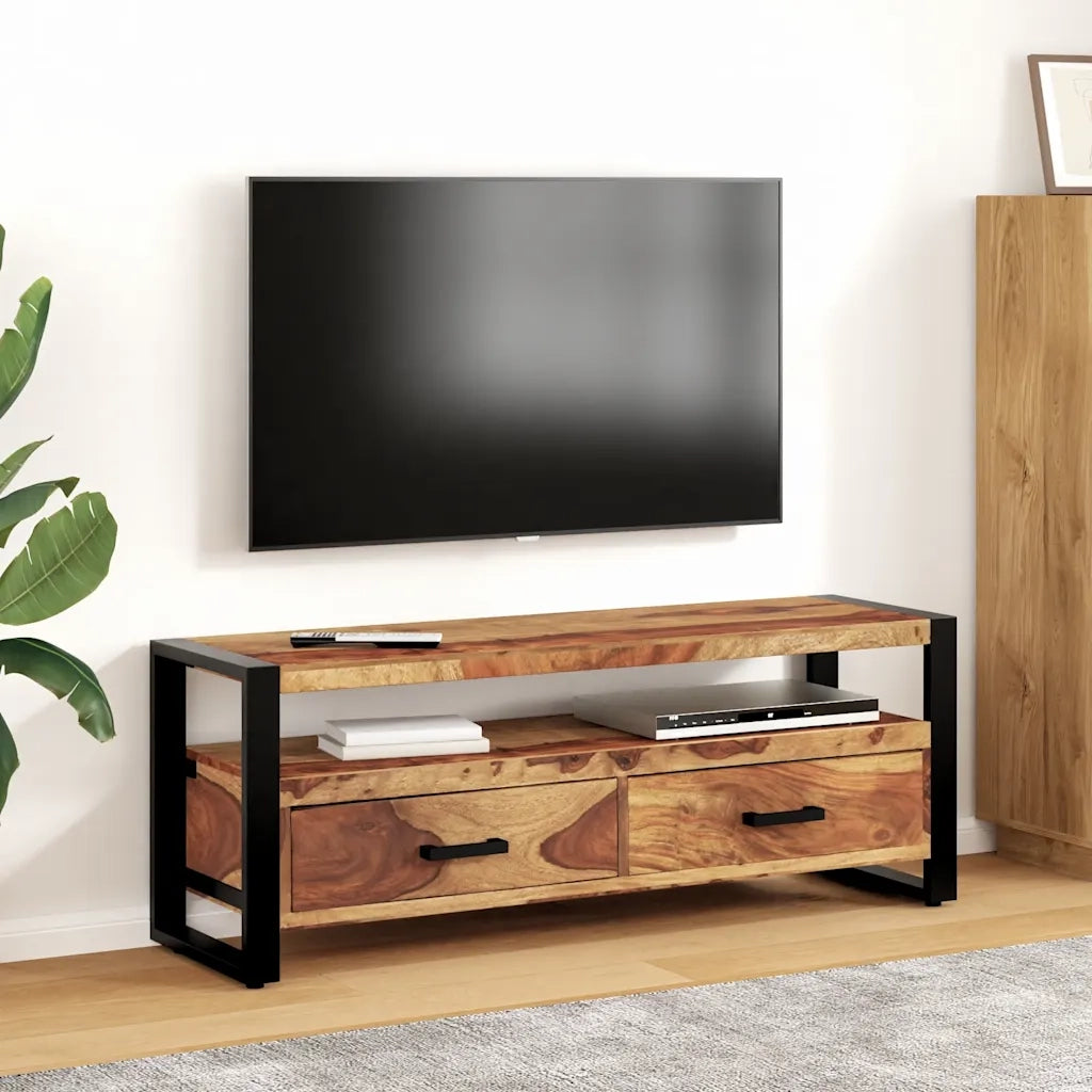 Mobile Porta TV 120x35x45 cm Legno Massello di Acacia 247403