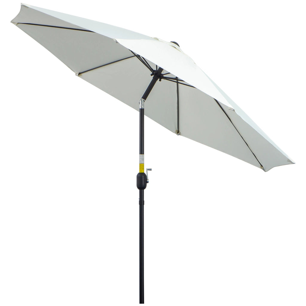 Ombrellone da Giardino Inclinabile ¨C zephmum ¨C 265x265 cm Crema