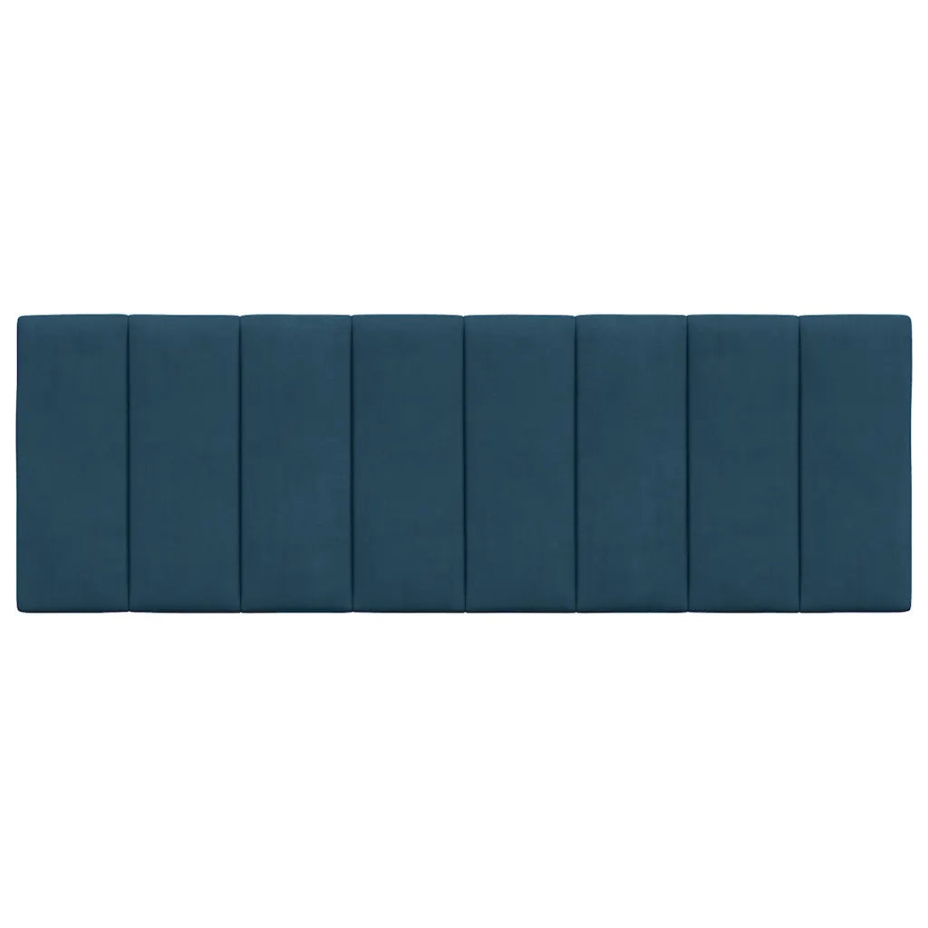 Cuscino Testiera Hanko Blu 140 cm in Velluto CFW3696075