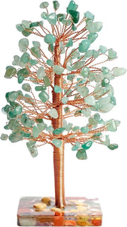 Decorazione artigianale della pianta della vita con pietra preziosa - Pianta della fortuna per feng shui e Chakra