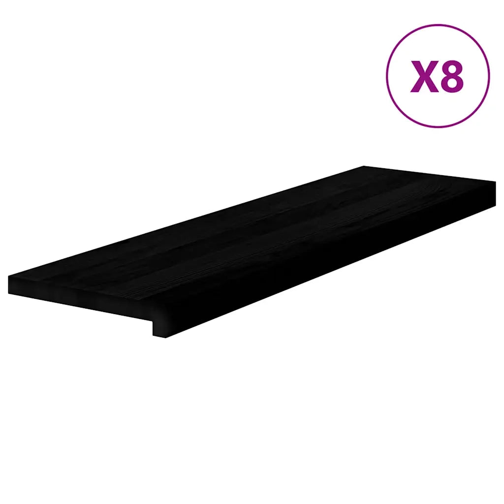 vidaXL Gradini 8 pz Marrone Scuro 90x30x2 cm Legno Massello Rovere
