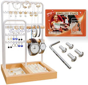 Standard per gioielli, standard per collana, supporto per collana standard, organizzatore per gioielli, standard per orecchini, supporto per collana, contenitore per gioielli, supporto per collana standard, bianco