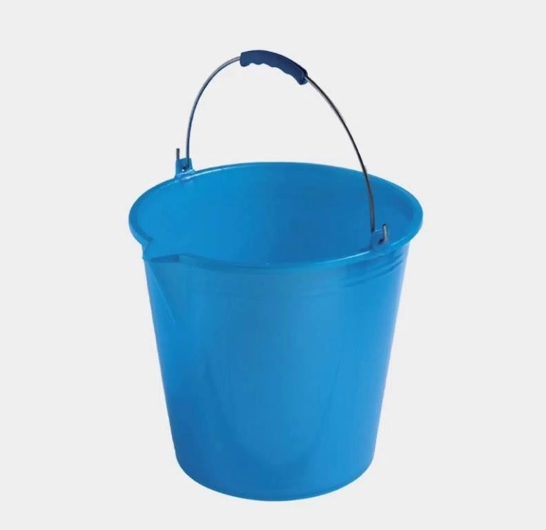 Secchio Bucato Pulizia Multiuso con Becco Blu 7 Litri