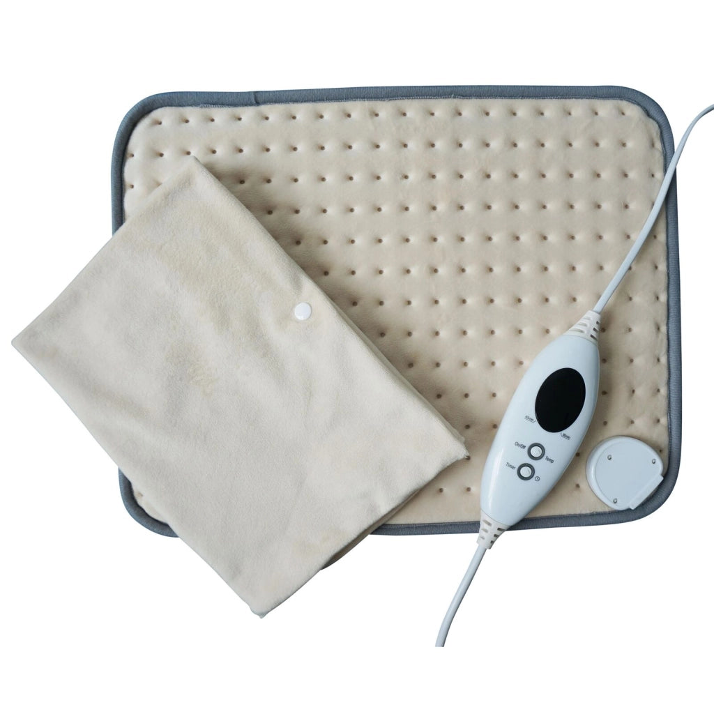 Ardes AR4H01 Skaldo Termoforo Elettrico 100W Microfibra 6 Livelli di Calore Spegnimento Automatico 32x41 cm colore Crema