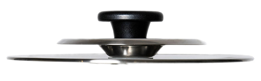 Coperchio Magico Antiodore Ø22 cm Ventur Magic in Acciaio Inox Pomolo Nero
