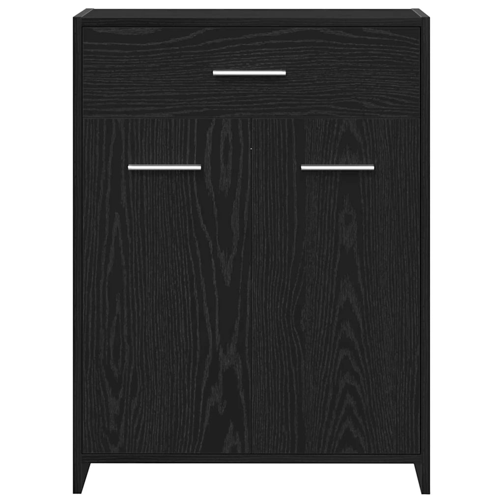 Mobile da Bagno Rovere Nero 60 x 33 x 80 cm Legno multistrato 862551