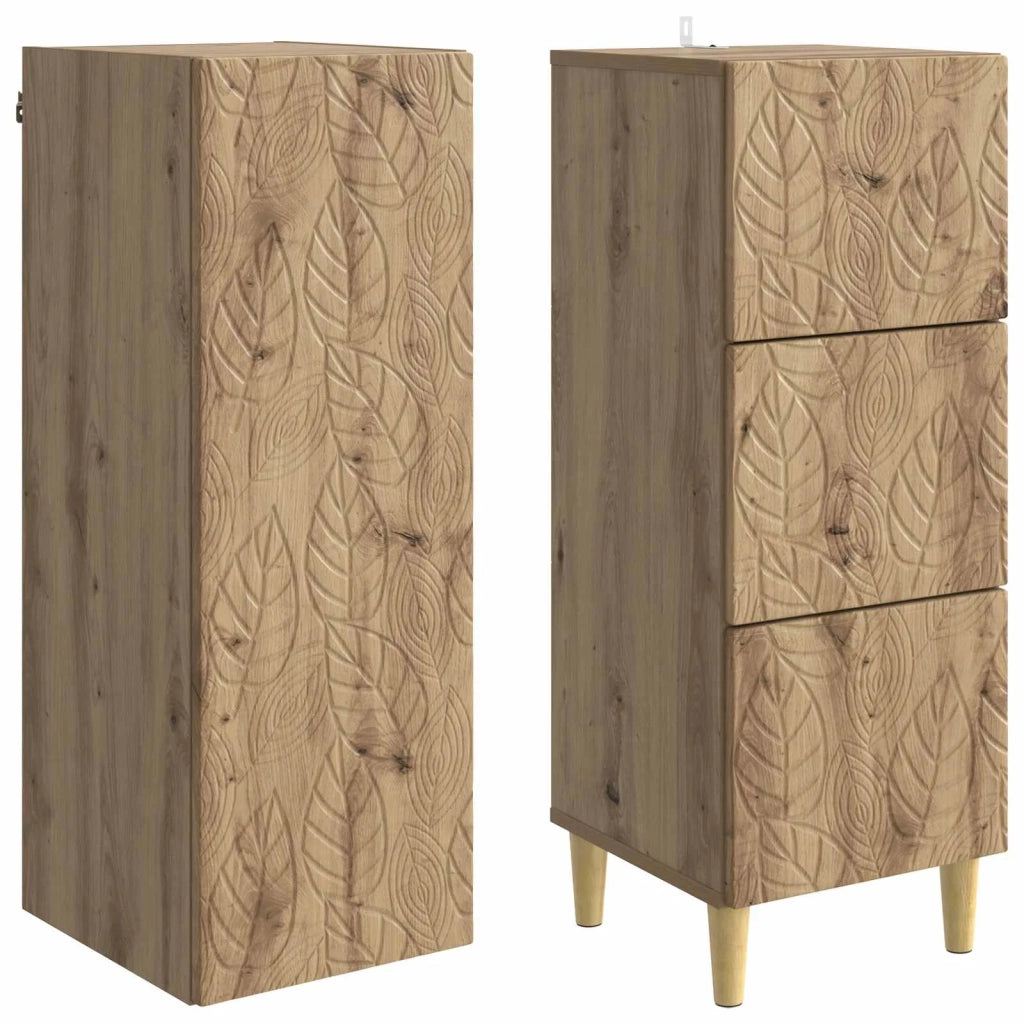Set di armadi 2 pcs Rovere Artigianale 33 x 34,5 x 90 cm 3416735