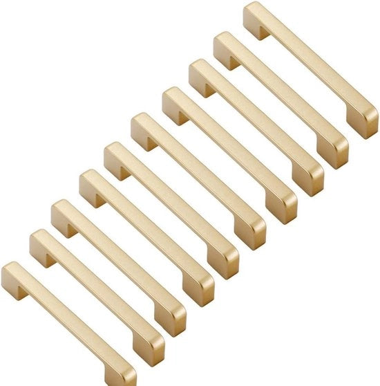 Maniglia in Ottone per Cucina - 10 Pezzi - 128 mm
