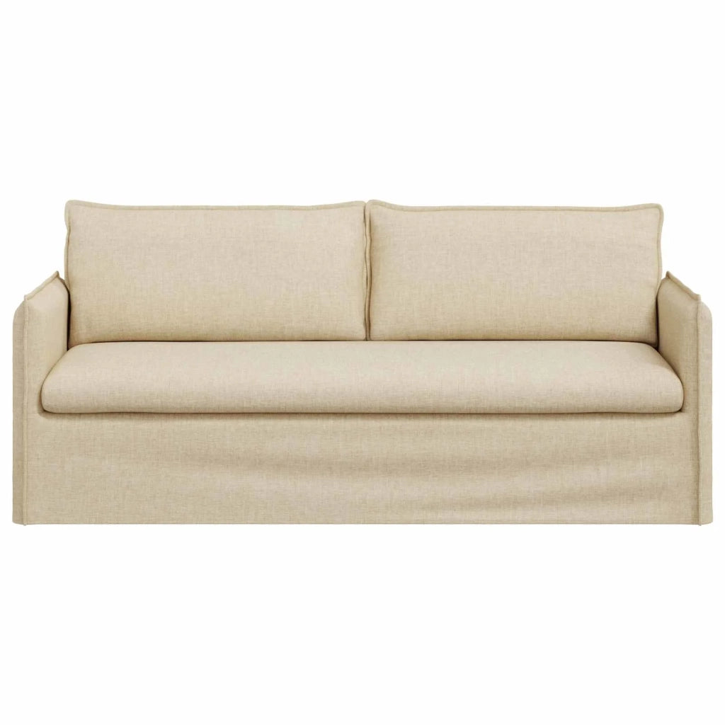 Divano Crema 196 x 82 x 85 cm Tessuto