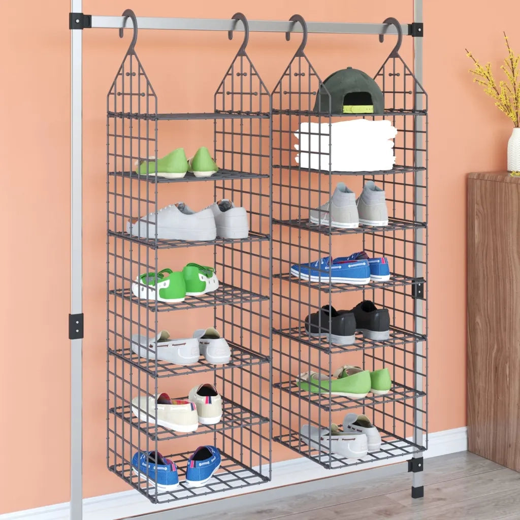 Organizer per Armadio da Appendere con 7 Ripiani 2 pz CFW3913810