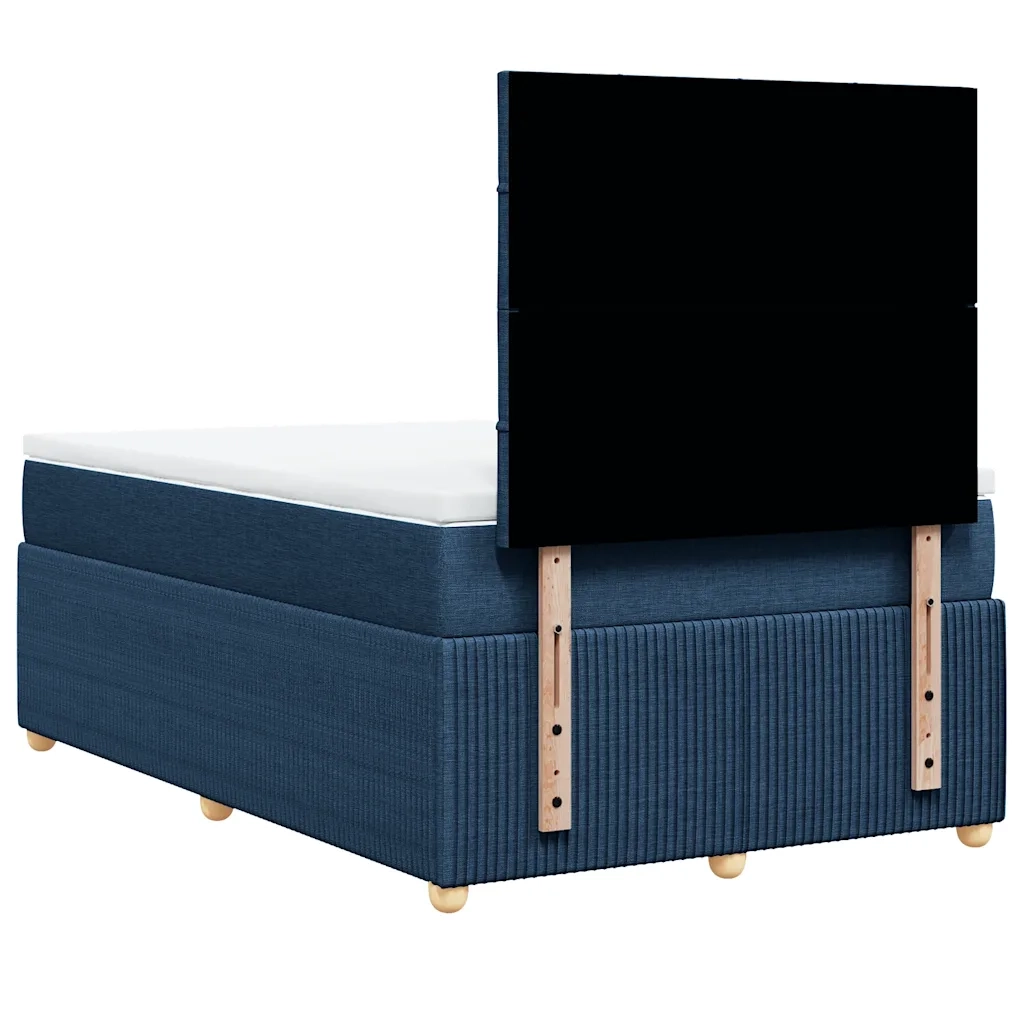 Giroletto a Molle con Materasso Blu 120x190 cm in Tessuto 3294301