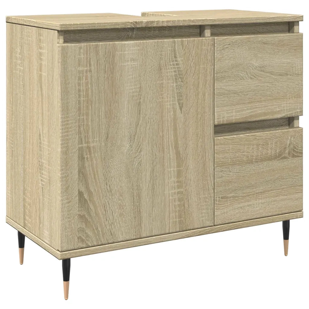 vidaXL Mobile Lavabo da Bagno Rovere Sonoma 65x33x60 cm in Truciolato