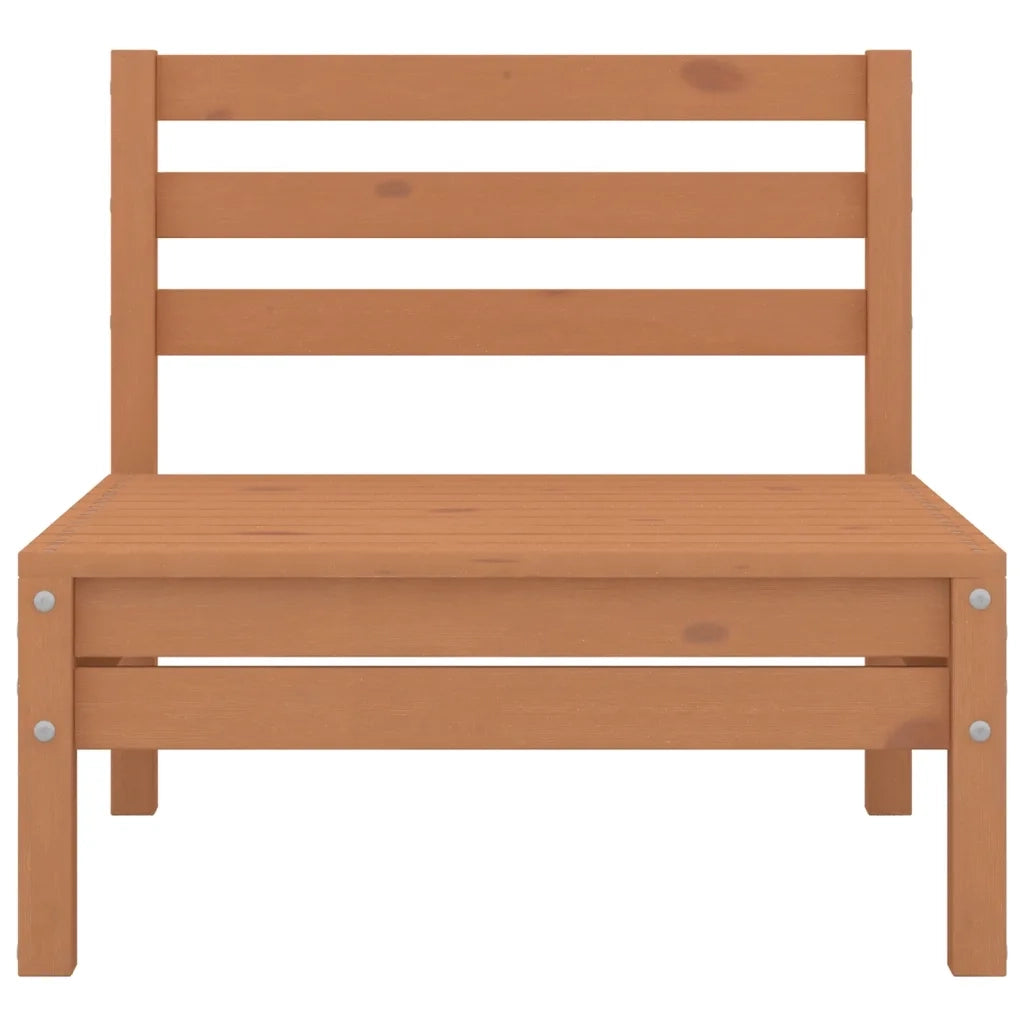 Set Salotto da Giardino 6 pz Marrone Ambra Legno Massello Pino 3082555