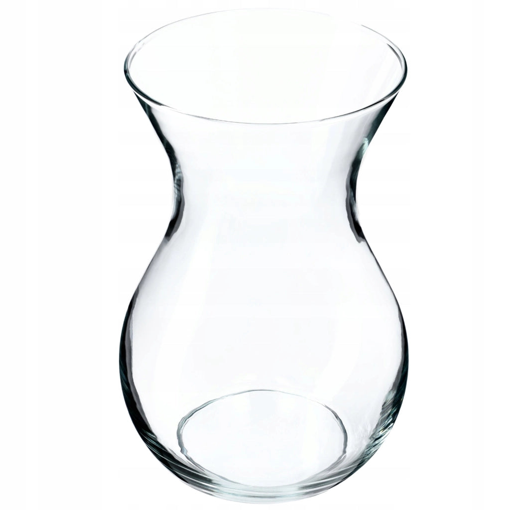 Vaso in vetro KADAX per fiori e bouquet, trasparente, liscio, classico, 18 cm