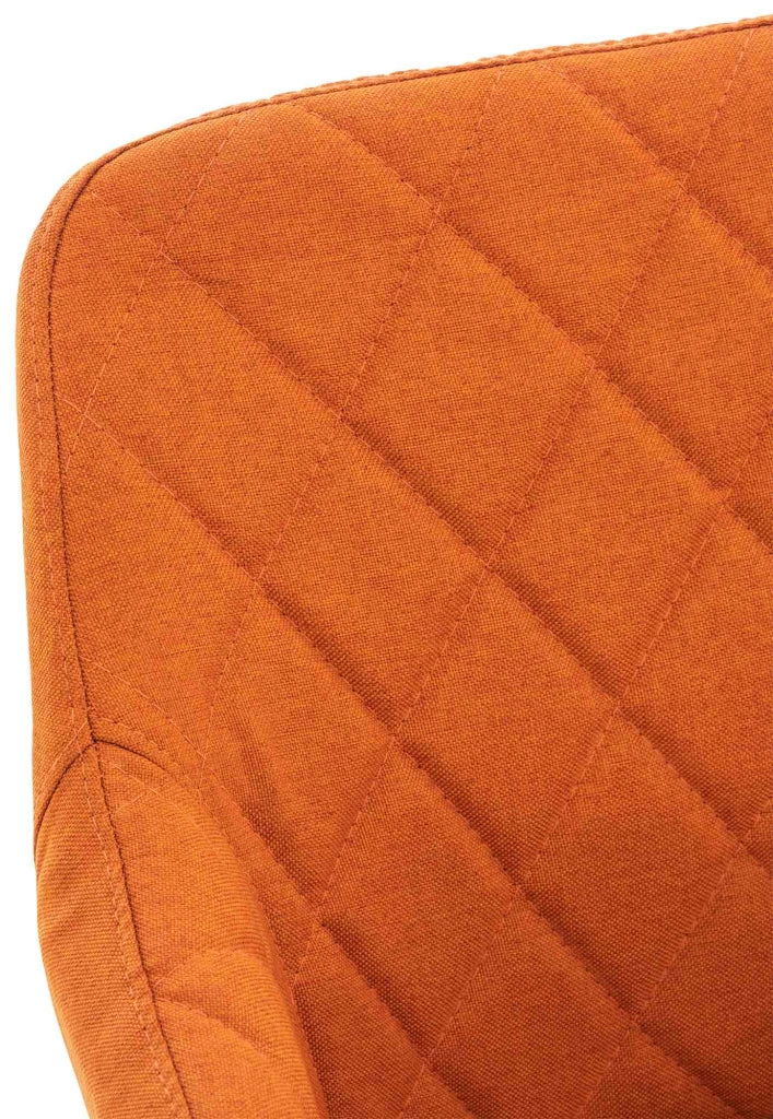 Set di 2 sedie da pranzo Shila arancione,Tessuto